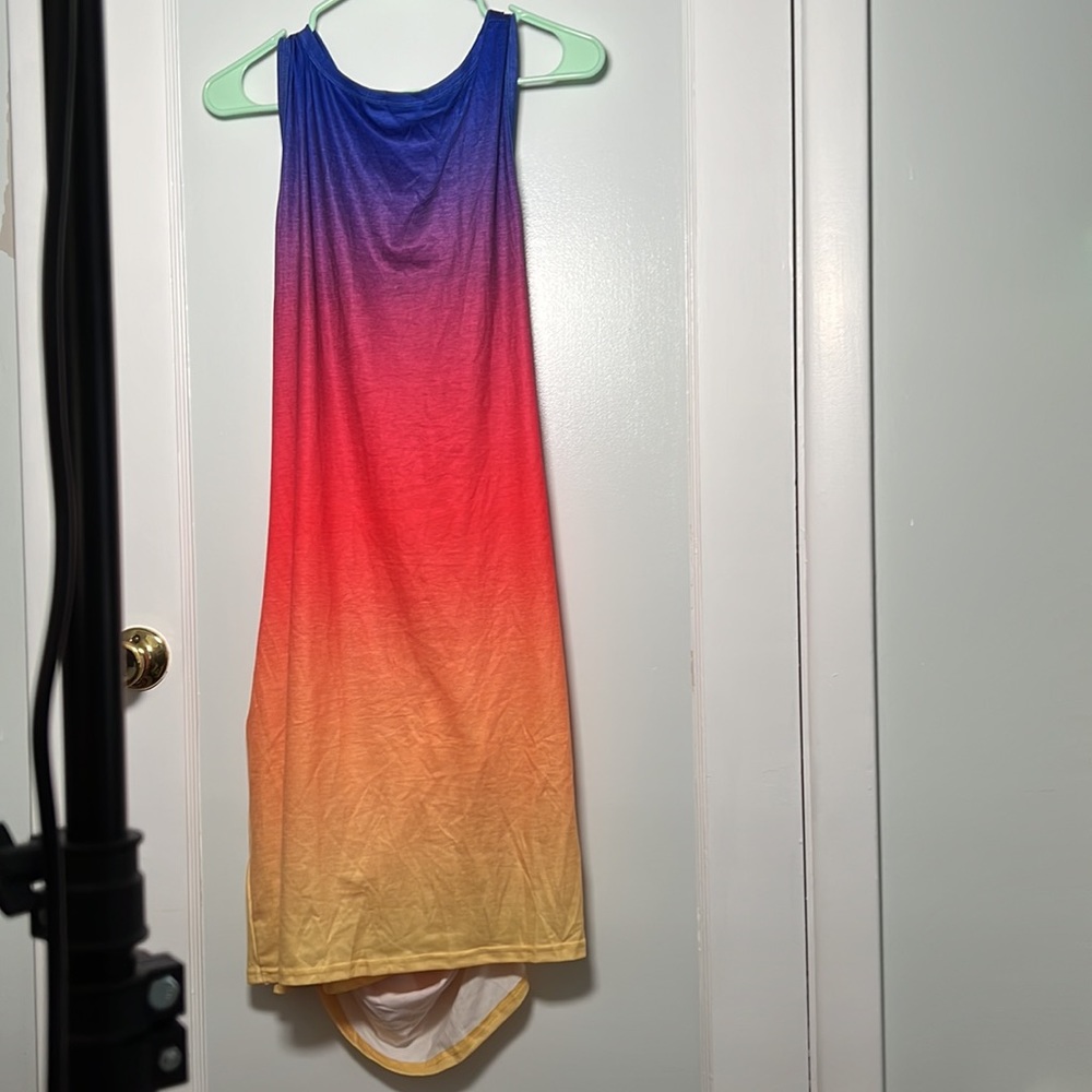 Gorgeous ombré window front dress 2XL brand new!